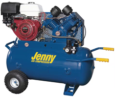 JENNY J11HGA 11-HP Honda Gas Powered Portable Air Compressor