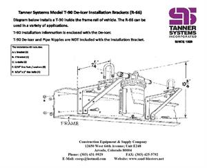 TANNER SYSTEMS R-66 MOUNTING BRACKET